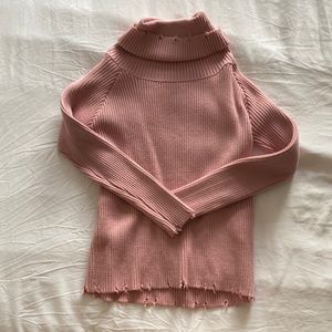 Pink turtle neck sweater - Size: S
